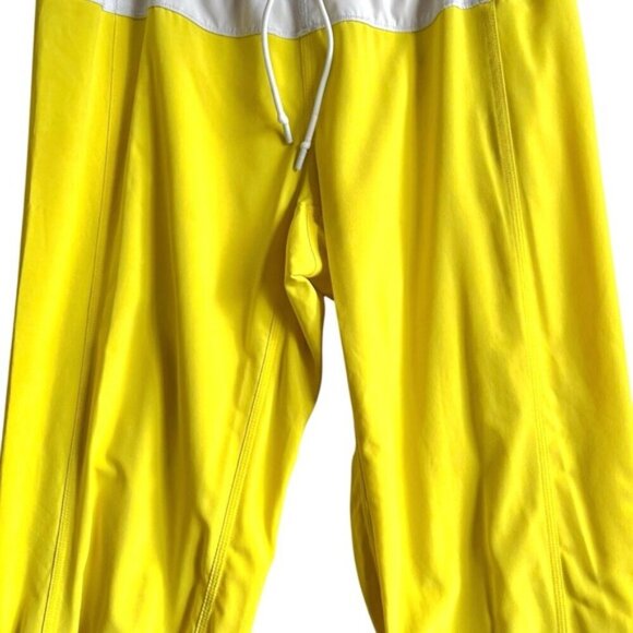 Lululemon Step Lively Crop Pant Size 8 Yellow White - Picture 8 of 12
